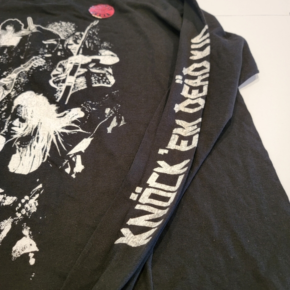 Motley Crue Knock ' Em Dead Kid Long Sleeve Official Merch Shirt NEW! - Picture 2 of 7